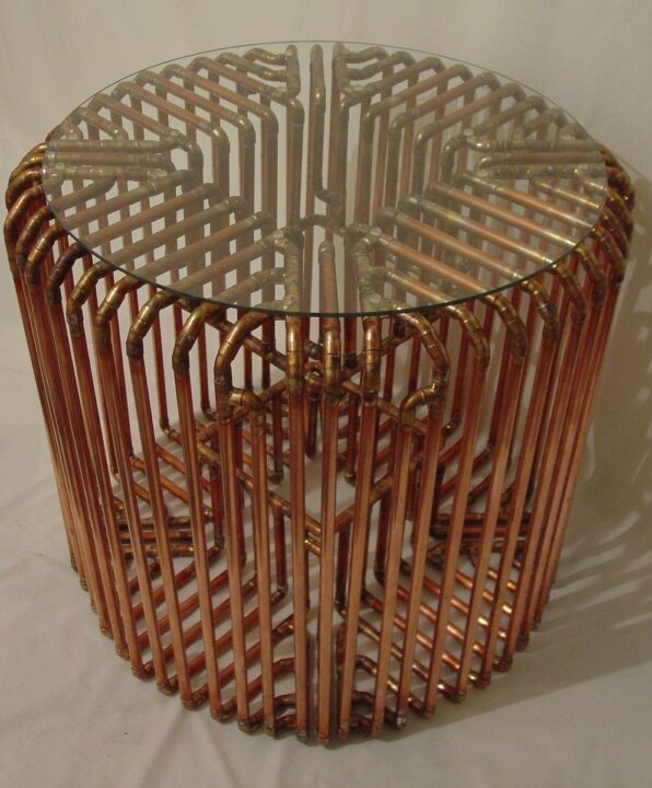 Copper Tube Coffee Table