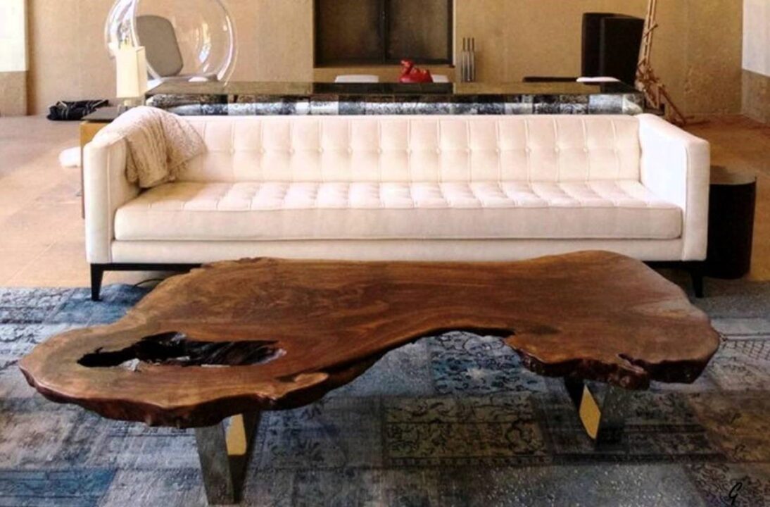 Gorgeous Wood Slab Coffee Table