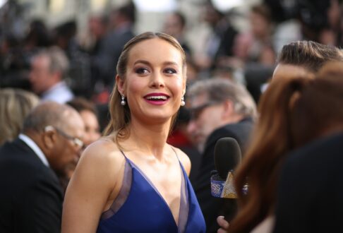 Brie Larson Blue Dress