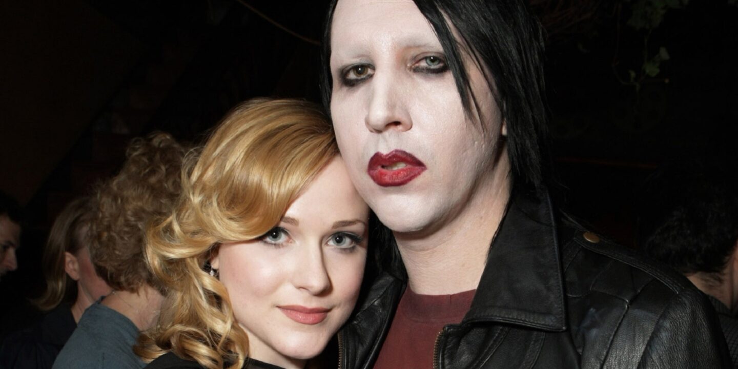 Evan Rachel Wood and Marilyn Manson